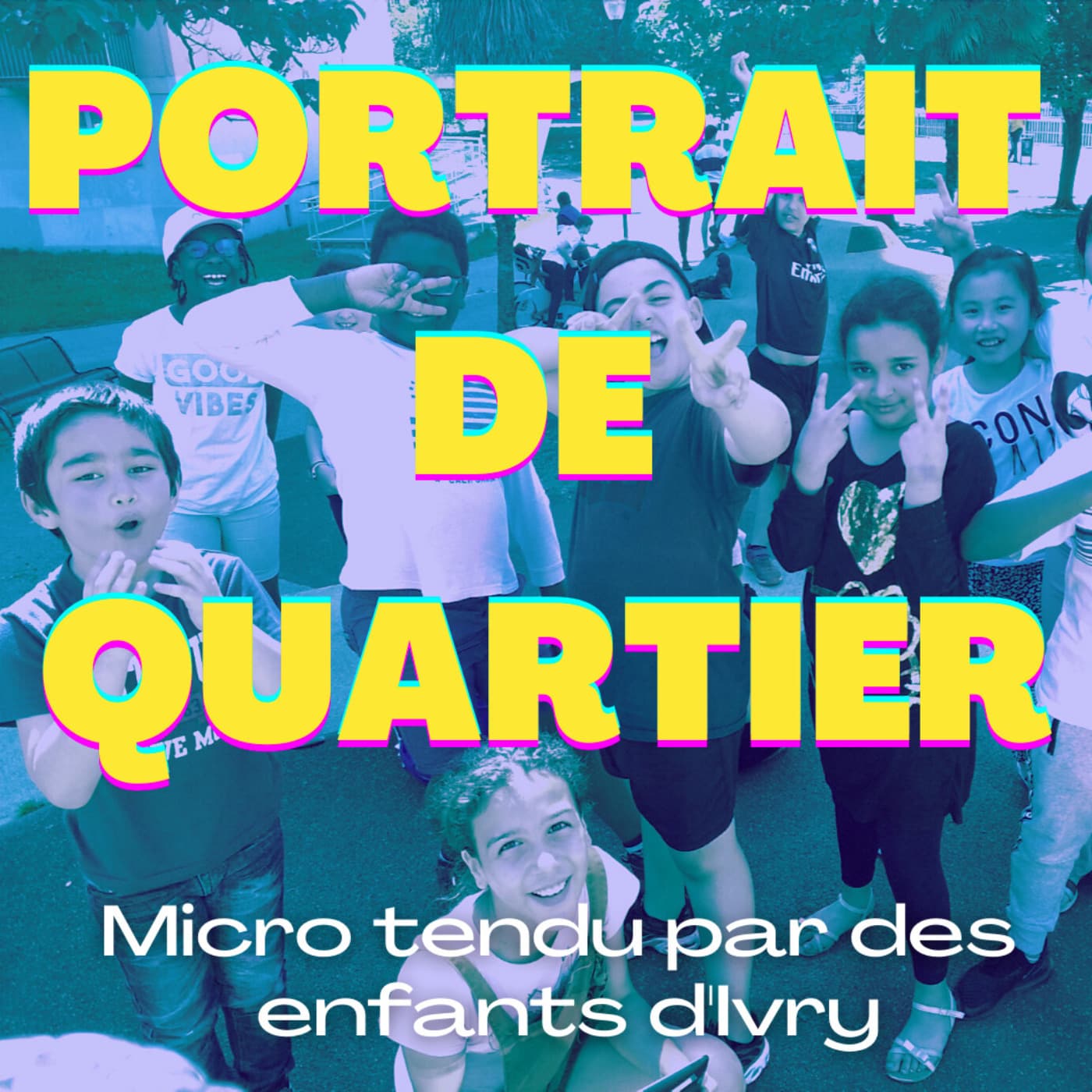Portrait de quartier micro tendu par des enfants d'Ivry