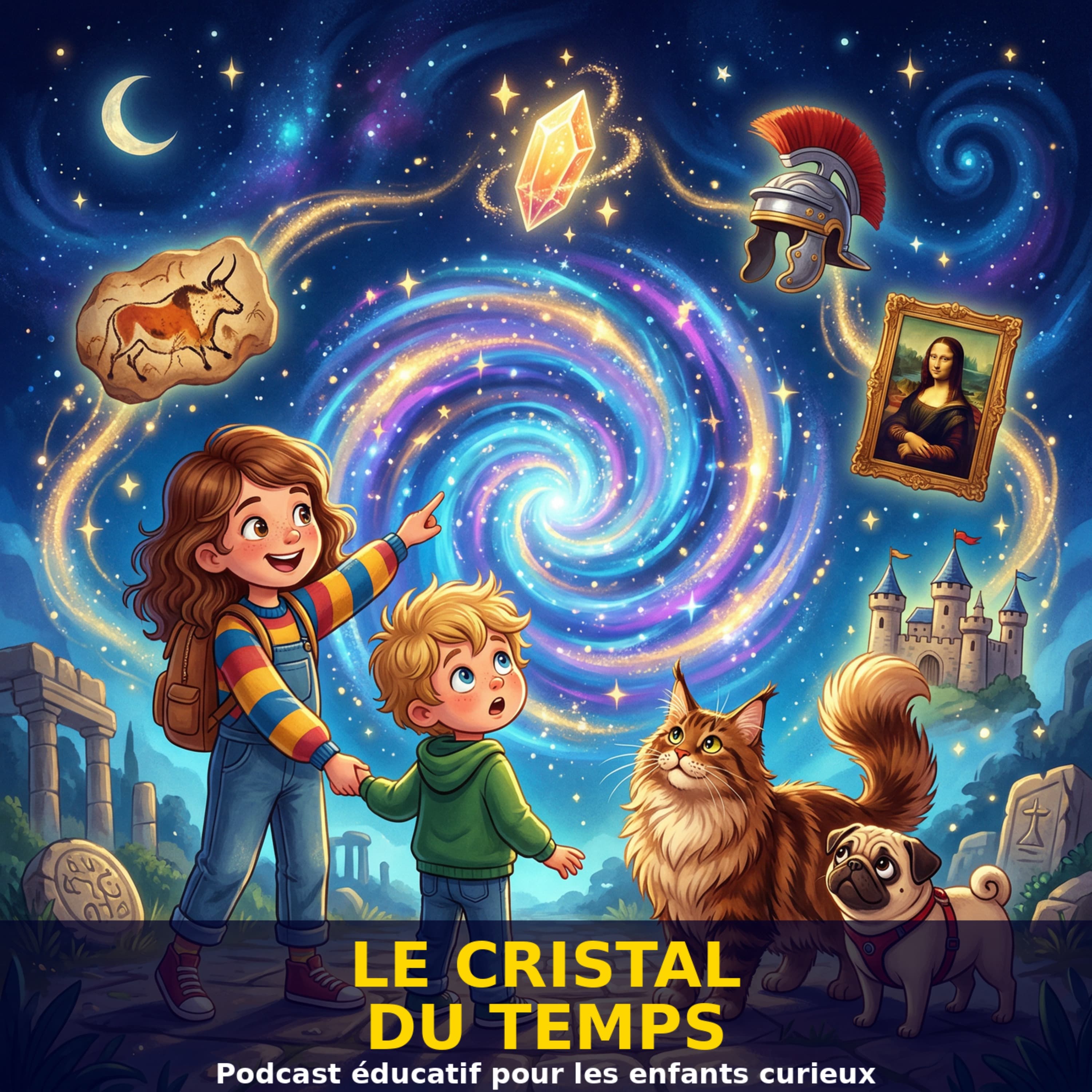 Le Cristal du Temps - Le podcast éducatif qui fait voyager les enfants à travers l'histoire !